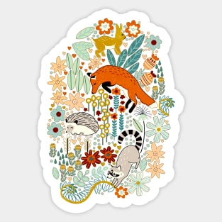 Cute Woodland Creatures Sticker